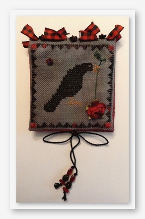 click here to view larger image of Raven and the Rose Case (counted cross stitch kit)