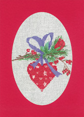 Heart - Red - Christmas Cards by Sue Hill