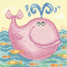 click here to view larger image of Whale - Cross Stitch Critters - Aida (counted cross stitch kit)