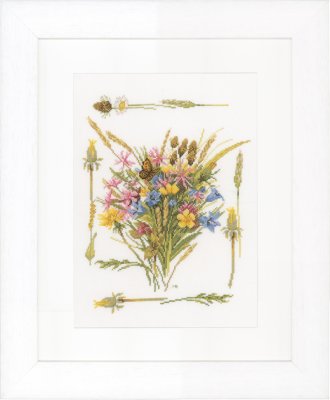click here to view larger image of Field Bouquet - Aida - Marjolein Bastin (counted cross stitch kit)