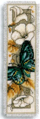 click here to view larger image of Butterfly on Flowers IV (counted cross stitch kit)