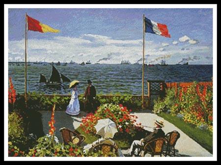 click here to view larger image of Garden at Saint Adresse  (Claude Monet) (chart)