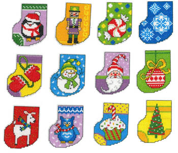 click here to view larger image of Dozen Dandy Ornaments (chart)