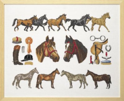 click here to view larger image of Horse Homage (counted cross stitch kit)