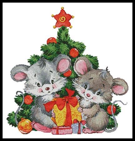 Cute Christmas Mice (Lena Faenkova)