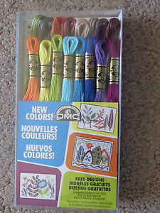 New DMC Color Embroidery Floss 16 pack