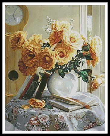 click here to view larger image of Yellow Roses Painting (chart)