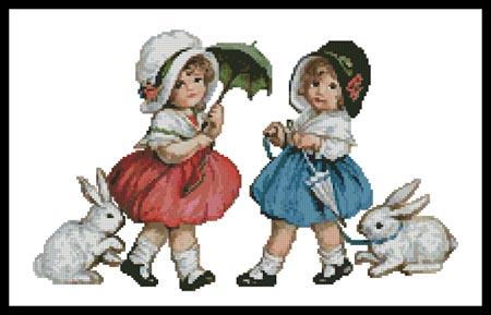click here to view larger image of Easter Girls (chart)