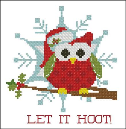 click here to view larger image of Christmas Hootie 005 Let it Hoot (chart)