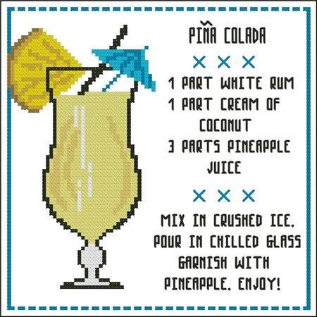 click here to view larger image of Cocktail - Pina Colada (chart)