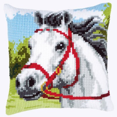 click here to view larger image of White Horse (counted canvas kit)