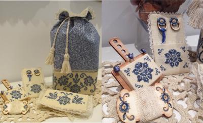 Blue Elegance Sewing Bag