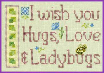 click here to view larger image of Hugs Love and Ladybugs (chart)