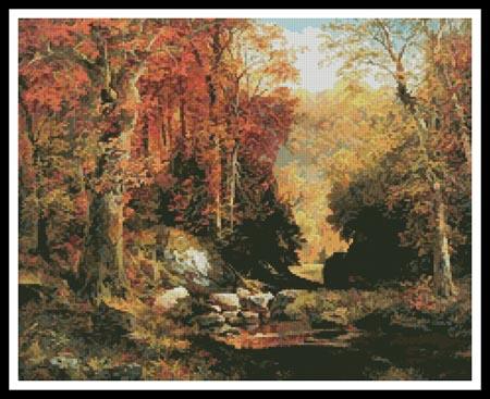 Cresheim Glen, Wissahickon Autumn (Thomas Moran)