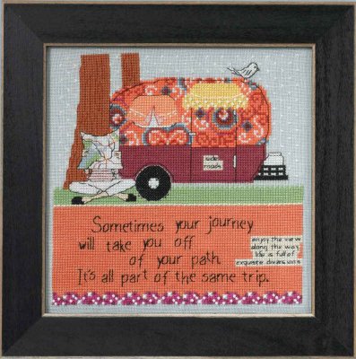 click here to view larger image of Off Your Path -  Curly Girl series (counted cross stitch kit)