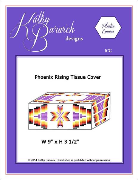 click here to view larger image of Phoenix Rising Tissue Box Cover (chart)