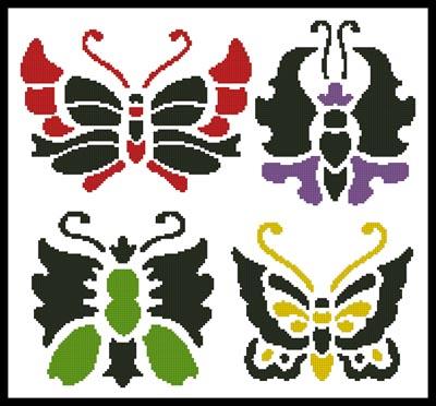 Asian Butterfly Set