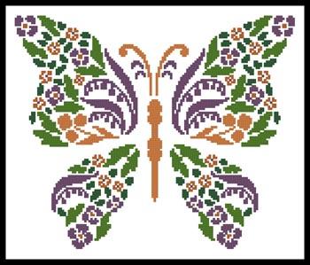 click here to view larger image of Floral Butterfly (Joni Prittie) (chart)