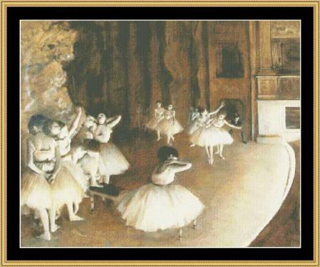 Ballet Rehearsal on Stage - Great Masters Collection