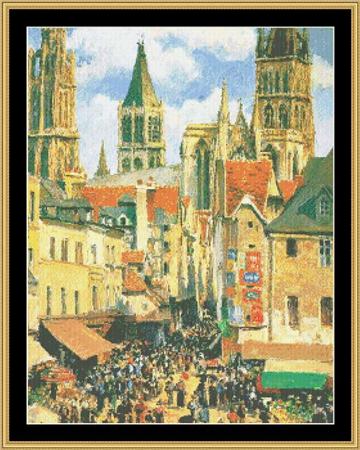 Old Market at Rouen, The - Great Masters Collection