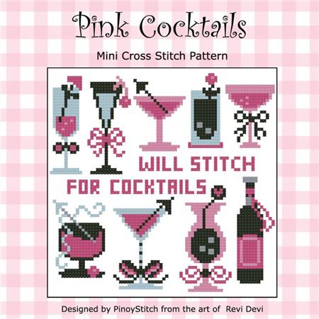 Pink Cocktails Will Stitch for Cocktail