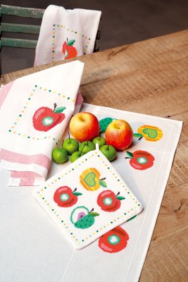 Colorful Apples Pot Holders (set of 2)