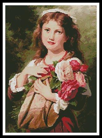 click here to view larger image of Portrait of a Young Girl (chart)