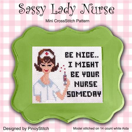 click here to view larger image of Sassy Lady Nurse (chart)