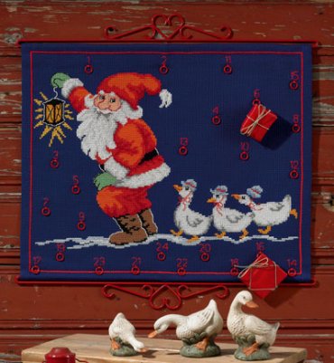 click here to view larger image of Santa Claus Advent Calendar (counted cross stitch kit)