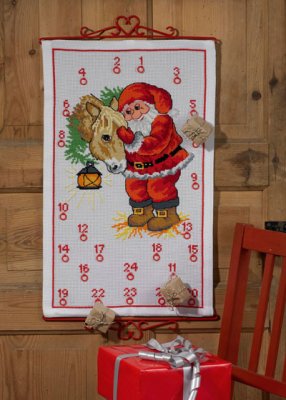 Santa Claus with Horse Advent Calendar