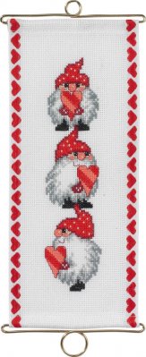 click here to view larger image of Christmas Bellpull (counted cross stitch kit)