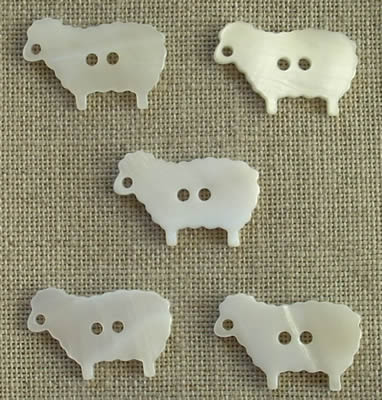 Sheep Mother of Pearl Buttons