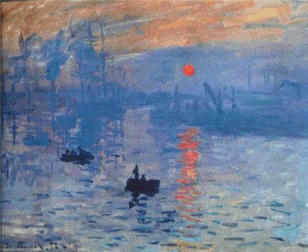 click here to view larger image of Impression, Sunrise (Claude Monet) (chart)