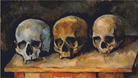 Three Skulls, The  (Paul Cézanne)