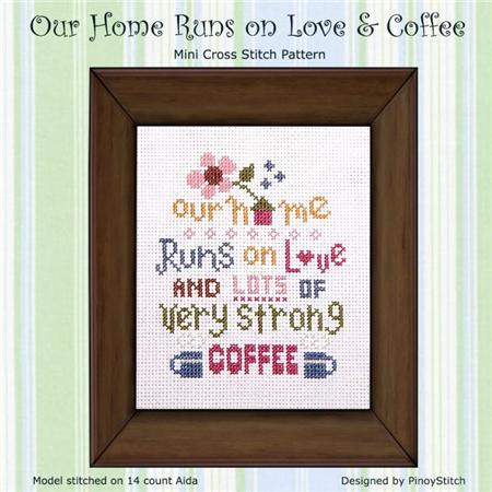 click here to view larger image of Our Home Runs on Love and Coffee (chart)