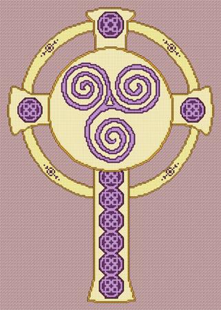 click here to view larger image of Celtic Triskele Cross (chart)