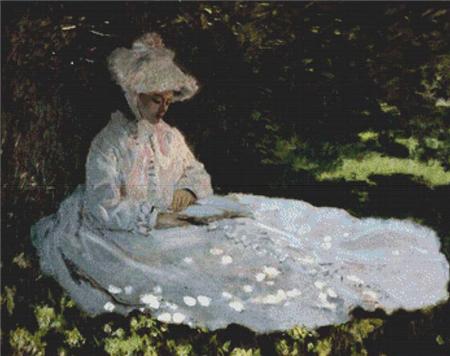 click here to view larger image of Woman Reading, A  (Claude Monet) (chart)
