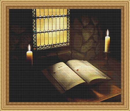 Book Bible in Candlelight, The