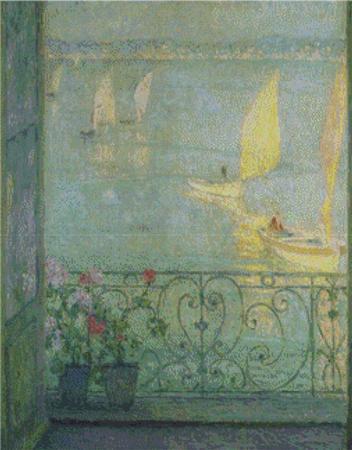 Window at Croisic, The  (Henri Le Sidaner)