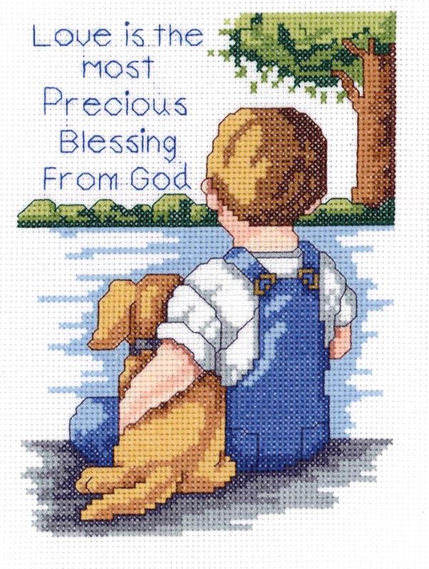 click here to view larger image of Precious Blessing (counted cross stitch kit)