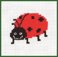 click here to view larger image of Ladybug - My First Kit (counted cross stitch kit)