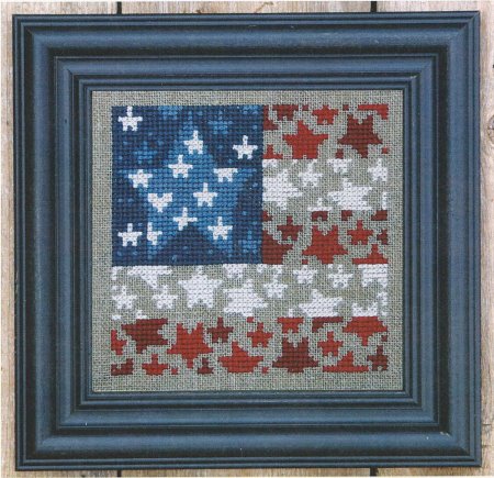 click here to view larger image of Flag of Stars (counted cross stitch kit)