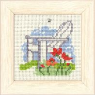 click here to view larger image of Garden Chair Mini Kit (counted cross stitch kit)