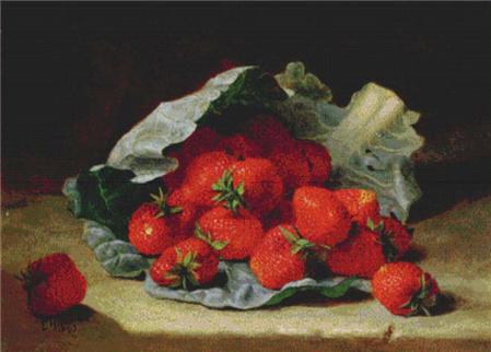 Strawberries on a Cabbage Leaf  (Eloise Harriet Stannard)