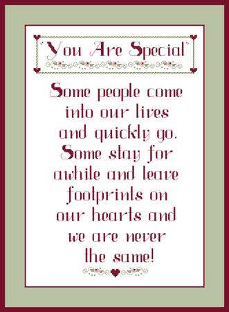 click here to view larger image of You Are Special Sampler (chart)
