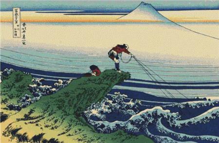 Kajikazawa in Kai Province  (Katsushika Hokusai)