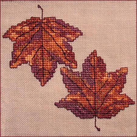 Autumn Leaves Wall Quilt Block E