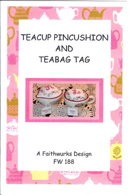Teacup Pincushion and Teabag Tag
