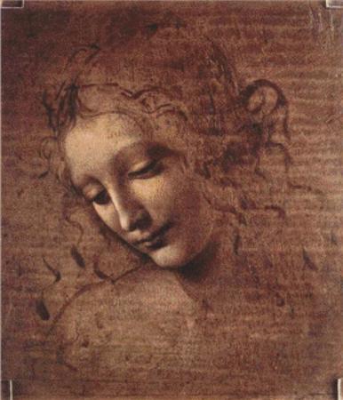 Head of a Young Woman With Tousled Hair (Leonardo da Vinci)