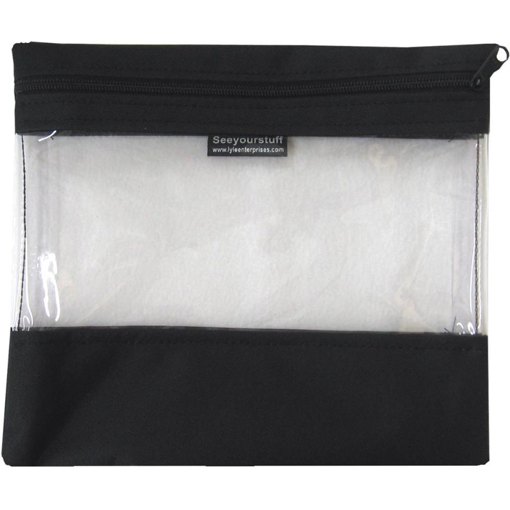 Seeyourstuff 10x11 - Clear Storage Bag - Black
